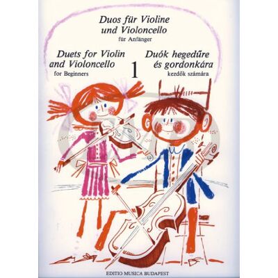 Collectif Duos 1 Fuer Anfaenger Vl + Vc. Violine, Violoncello - Publicité Collectif Duos 1 Fuer Anfaenger Vl + Vc. Violine, Violoncello - Publicité