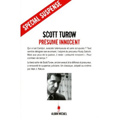 Scott Turow Présumé Innocent - Publicité Scott Turow Présumé Innocent - Publicité