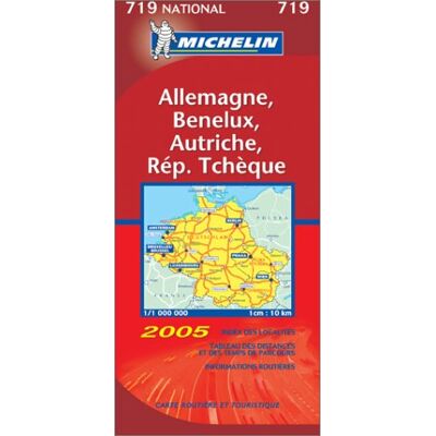 Michelin Allemagne, Benelux, Autriche, République Tchèque : 1/1 000 000 (Cartes National) - Publicité Michelin Allemagne, Benelux, Autriche, République Tchèque : 1/1 000 000 (Cartes National) - Publicité