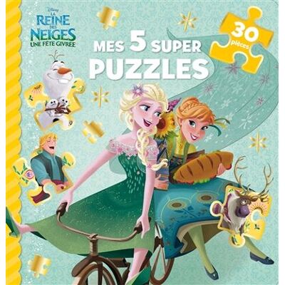 Disney La Reine Des Neiges, Une Fête Givrée : Mes 5 Super Puzzles - Publicité Disney La Reine Des Neiges, Une Fête Givrée : Mes 5 Super Puzzles - Publicité