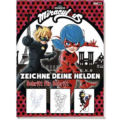 Panini Miraculous: Zeichne Deine Helden Schritt Für Schritt: Zeichenschule - Publicité Panini Miraculous: Zeichne Deine Helden Schritt Für Schritt: Zeichenschule - Publicité