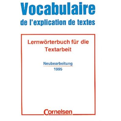 Diethard Lübke Vocabulaire De L'Explication De Textes: Lernwörterbuch Für Die Textarbeit - Publicité Diethard Lübke Vocabulaire De L'Explication De Textes: Lernwörterbuch Für Die Textarbeit - Publicité
