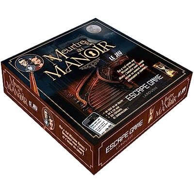 Larousse Coffret Escape Game Meurtre Au Manoir Le Jeu - Publicité Larousse Coffret Escape Game Meurtre Au Manoir Le Jeu - Publicité