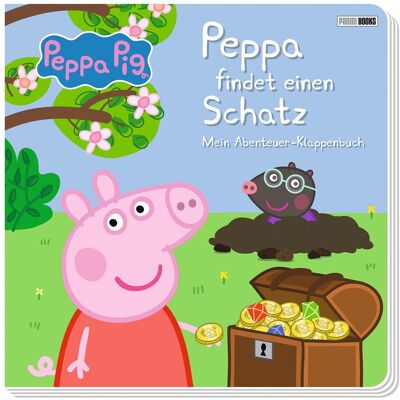 Panini Peppa Pig: Peppa Findet Einen Schatz - Mein Abenteuer-Klappenbuch - Publicité Panini Peppa Pig: Peppa Findet Einen Schatz - Mein Abenteuer-Klappenbuch - Publicité