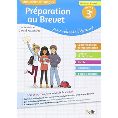 Collectif Mon Cahier De Français, Préparation Au Brevet 3e, Cycle 4 : Pour Réussir L'Épreuve : Nouveau Brevet - Publicité Collectif Mon Cahier De Français, Préparation Au Brevet 3e, Cycle 4 : Pour Réussir L'Épreuve : Nouveau Brevet - Publicité