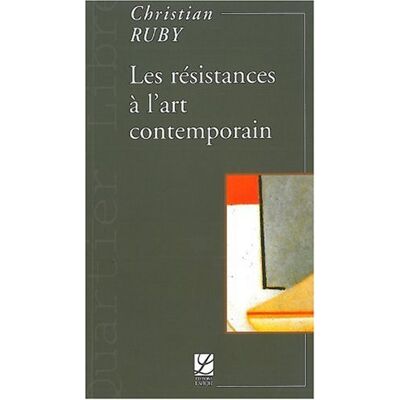 Christian Ruby Les Résistances À L'Art Contemporain - Publicité Christian Ruby Les Résistances À L'Art Contemporain - Publicité
