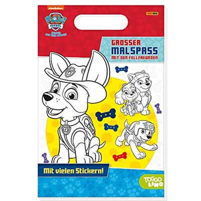 Panini Paw Patrol: Großer Malspaß Mit Den Fellfreunden: Block Mit Griff Und 1 Stickerseite - Publicité Panini Paw Patrol: Großer Malspaß Mit Den Fellfreunden: Block Mit Griff Und 1 Stickerseite - Publicité
