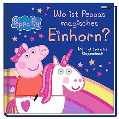 Panini Peppa Pig: Wo Ist Peppas Magisches Einhorn?: Mein Glitzerndes Klappenbuch - Publicité Panini Peppa Pig: Wo Ist Peppas Magisches Einhorn?: Mein Glitzerndes Klappenbuch - Publicité