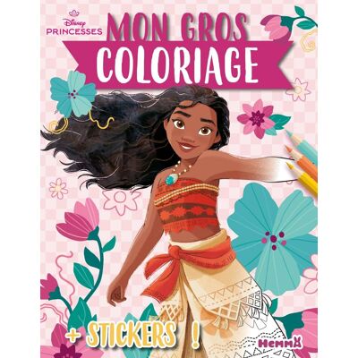 Disney Princesses : Mon Gros Coloriage + Stickers ! (Vaiana) - Publicité Disney Princesses : Mon Gros Coloriage + Stickers ! (Vaiana) - Publicité