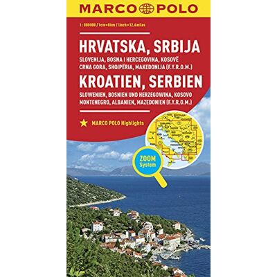 Collectif Marco Polo Länderkarte Kroatien, Serbien, Bosnien Und Herzegowina 1:800 000: Slowenien, Kosovo, Montenegro, Albanien, Mazedonien (Marco Polo Länderkarten) - Publicité Collectif Marco Polo Länderkarte Kroatien, Serbien, Bosnien Und Herzegowina 1:800 000: Slowenien, Kosovo, Montenegro, Albanien, Mazedonien (Marco Polo Länderkarten) - Publicité