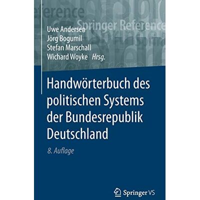 Uwe Andersen Handwörterbuch Des Politischen Systems Der bundesrepublik Deutschland (Springer Reference Sozialwissenschaften) - Publicité Uwe Andersen Handwörterbuch Des Politischen Systems Der bundesrepublik Deutschland (Springer Reference Sozialwissenschaften) - Publicité