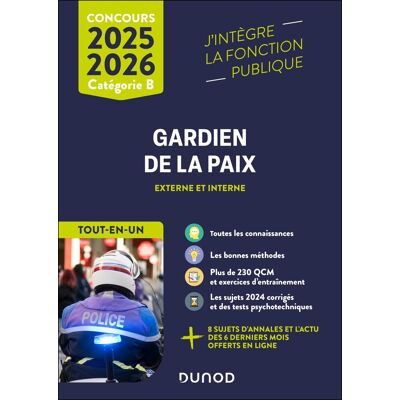 Delphine Belleney Gardien De La Paix, Externe Et Interne : Tout-En-Un : Concours 2025-2026, Catégorie B - Publicité Delphine Belleney Gardien De La Paix, Externe Et Interne : Tout-En-Un : Concours 2025-2026, Catégorie B - Publicité