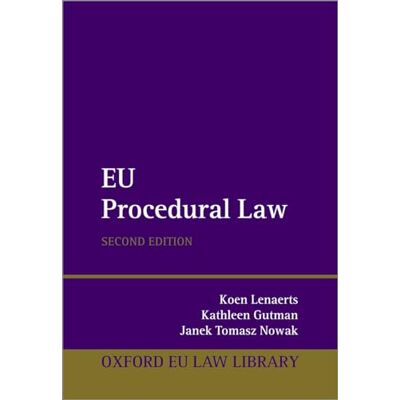 Koen Lenaerts Eu Procedural Law (Oxford Eu Law Library) - Publicité Koen Lenaerts Eu Procedural Law (Oxford Eu Law Library) - Publicité