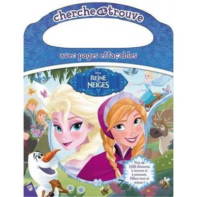 Disney La Reine Des Neiges : Cherche Et Trouve Avec Pages Effaçables - Publicité Disney La Reine Des Neiges : Cherche Et Trouve Avec Pages Effaçables - Publicité