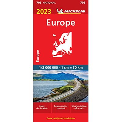 Carte Europe 2023 Michelin - Publicité Carte Europe 2023 Michelin - Publicité