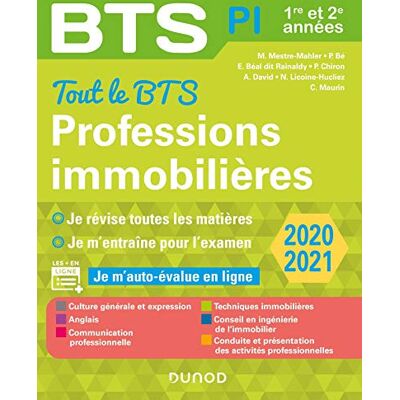 Collectif Professions Immobilières Bts Pi, 1re Et 2e Années : Tout Le Bts, 2020-2021 - Publicité Collectif Professions Immobilières Bts Pi, 1re Et 2e Années : Tout Le Bts, 2020-2021 - Publicité