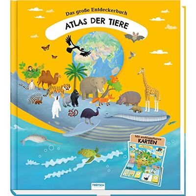 Trötsch Verlag Trötsch Kinderatlas Das Große Entdeckerbuch Atlas Der Tiere: Beschäftigungsbuch Entdeckerbuch Vorlesebuch Lernbuch - Publicité Trötsch Verlag Trötsch Kinderatlas Das Große Entdeckerbuch Atlas Der Tiere: Beschäftigungsbuch Entdeckerbuch Vorlesebuch Lernbuch - Publicité