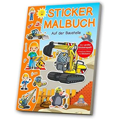 Mal- & Stickerbuch Baustelle - Publicité Mal- & Stickerbuch Baustelle - Publicité