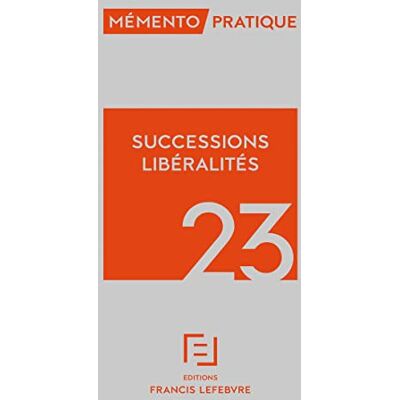Collectif Successions, Libéralités 2023 - Publicité Collectif Successions, Libéralités 2023 - Publicité
