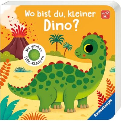 Aurelia Streck Wo Bist Du, Kleiner Dino?: Mit Großen Fühl-Klappen - Publicité Aurelia Streck Wo Bist Du, Kleiner Dino?: Mit Großen Fühl-Klappen - Publicité