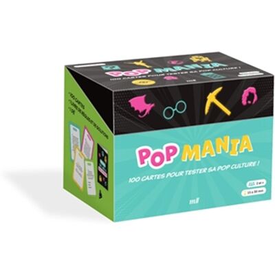 Collectif Pop Mania : 100 Cartes Pour Tester Sa Pop Culture ! - Publicité Collectif Pop Mania : 100 Cartes Pour Tester Sa Pop Culture ! - Publicité