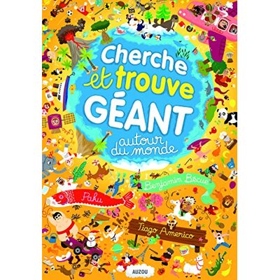 Benjamin Bécue Cherche Et Trouve Géant Autour Du Monde - Publicité Benjamin Bécue Cherche Et Trouve Géant Autour Du Monde - Publicité
