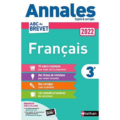 Thomas Bouhours Français 3e : Annales 2022 - Publicité Thomas Bouhours Français 3e : Annales 2022 - Publicité
