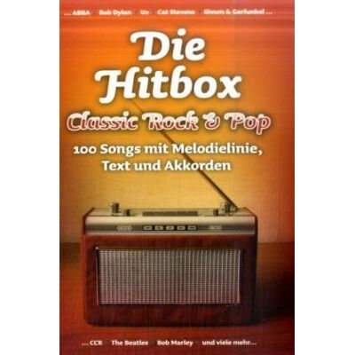 Bosworth Die Hitbox: Classic Rock & Pop. 100 Songs Mit Melodielinie, Text Und Akkorden - Publicité Bosworth Die Hitbox: Classic Rock & Pop. 100 Songs Mit Melodielinie, Text Und Akkorden - Publicité
