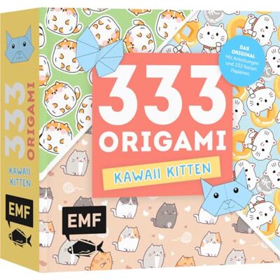 333 Origami – Kawaii Kitten – Niedliche Papiere Falten Für Katzen-Fans: Das Original: Mit Anleitungen Und 333 Feinen Papieren: Hochwertiges Origami-Papier Mit Cuten Manga-Motiven - Publicité 333 Origami – Kawaii Kitten – Niedliche Papiere Falten Für Katzen-Fans: Das Original: Mit Anleitungen Und 333 Feinen Papieren: Hochwertiges Origami-Papier Mit Cuten Manga-Motiven - Publicité