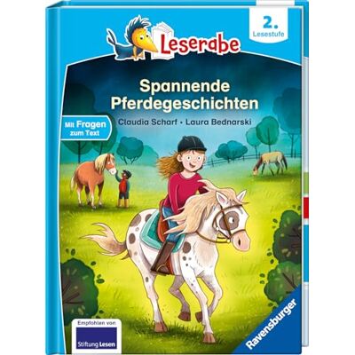 Claudia Scharf Spannende Pferdegeschichten - Lesen Lernen Mit Dem Leseraben - Erstlesebuch - Kinderbuch Ab 7 Jahren - Lesen Üben 2. Klasse Mädchen Und Jungen (Leserabe 2. Klasse) (Leserabe - 2. Lesestufe) - Publicité Claudia Scharf Spannende Pferdegeschichten - Lesen Lernen Mit Dem Leseraben - Erstlesebuch - Kinderbuch Ab 7 Jahren - Lesen Üben 2. Klasse Mädchen Und Jungen (Leserabe 2. Klasse) (Leserabe - 2. Lesestufe) - Publicité