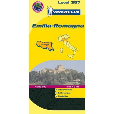 Emilia Romagna: Ortsverzeichnis, Entfernungstabelle, Stadtpläne (Michelin Localkarte) - Publicité Emilia Romagna: Ortsverzeichnis, Entfernungstabelle, Stadtpläne (Michelin Localkarte) - Publicité