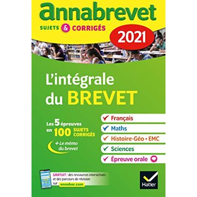 Collectif L'Intégrale Du Brevet : 2021 - Publicité Collectif L'Intégrale Du Brevet : 2021 - Publicité