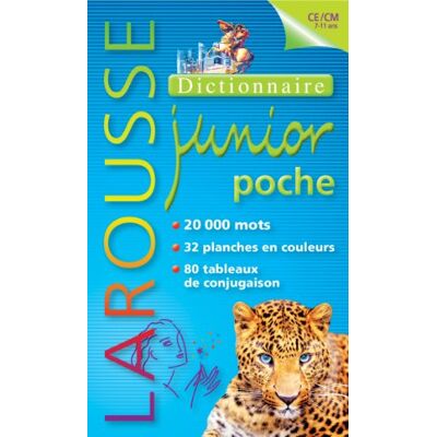 Dictionnaire Larousse Junior Poche, 7-11 Ans, Ce-Cm - Publicité Dictionnaire Larousse Junior Poche, 7-11 Ans, Ce-Cm - Publicité