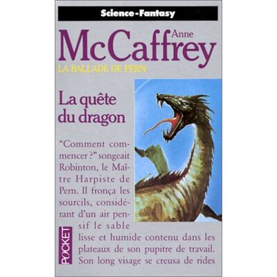 Anne McCaffrey La Quête Du Dragon - Publicité Anne McCaffrey La Quête Du Dragon - Publicité
