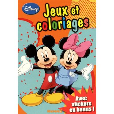 Disney Mickey : Jeux Et Coloriages : Avec Stickers En Bonus ! - Publicité Disney Mickey : Jeux Et Coloriages : Avec Stickers En Bonus ! - Publicité