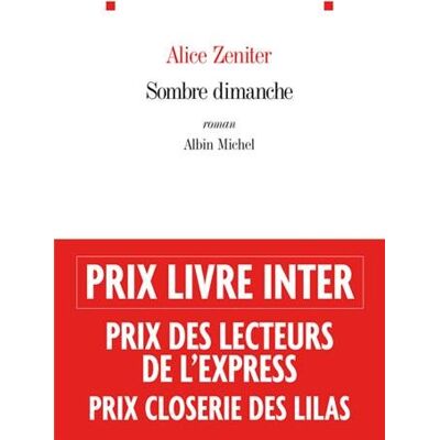 Alice Zeniter Sombre Dimanche - Publicité Alice Zeniter Sombre Dimanche - Publicité