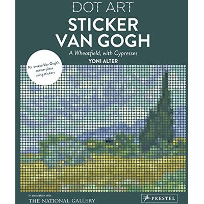 Yoni Alter Dot Art: Sticker Van Gogh: A Wheatfield With Cypresses - Publicité Yoni Alter Dot Art: Sticker Van Gogh: A Wheatfield With Cypresses - Publicité