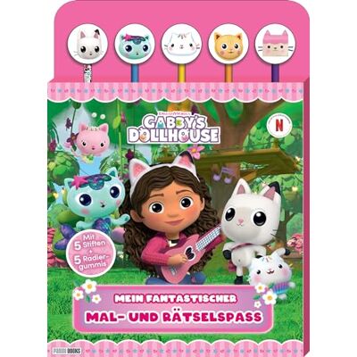 Panini Gabby'S Dollhouse: Mein Fantastischer Mal- Und Rätselspaß: Block Mit 5 Stiften Und 5 Radiergummis - Publicité Panini Gabby'S Dollhouse: Mein Fantastischer Mal- Und Rätselspaß: Block Mit 5 Stiften Und 5 Radiergummis - Publicité