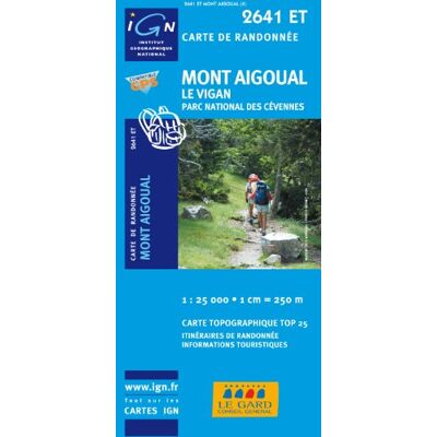 Mont Aigoual 1 : 25 000: Le Vigan / Parc National Des Cévennes: Ign.2641et - Publicité Mont Aigoual 1 : 25 000: Le Vigan / Parc National Des Cévennes: Ign.2641et - Publicité