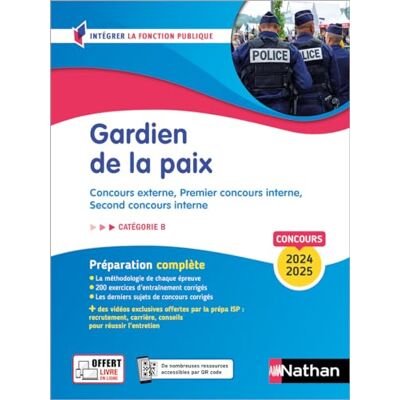 Morad Mekbel Gardien De La Paix : Concours Externe, Premier Concours Interne, Second Concours Interne : Catégorie B, Concours 2024-2025, Préparation Complète - Publicité Morad Mekbel Gardien De La Paix : Concours Externe, Premier Concours Interne, Second Concours Interne : Catégorie B, Concours 2024-2025, Préparation Complète - Publicité