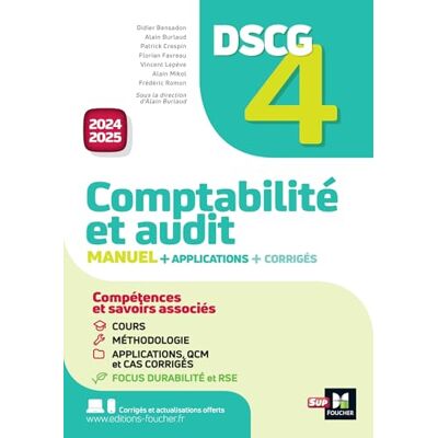 Didier Bensadon Dscg 4 Comptabilité Et Audit : Manuel + Applications + Corrigés : 2024-2025 - Publicité Didier Bensadon Dscg 4 Comptabilité Et Audit : Manuel + Applications + Corrigés : 2024-2025 - Publicité