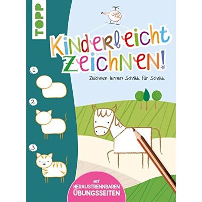 frechverlag Kinderleicht Zeichnen!: Zeichnen Lernen Schritt Für Schritt. Mit Heraustrennbaren Übungsseiten - Publicité frechverlag Kinderleicht Zeichnen!: Zeichnen Lernen Schritt Für Schritt. Mit Heraustrennbaren Übungsseiten - Publicité