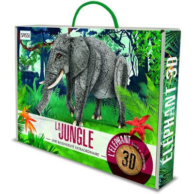 La Jungle : Une Biodiversité Extraordinaire : L'Éléphant, Livre + Maquette 3d - Publicité La Jungle : Une Biodiversité Extraordinaire : L'Éléphant, Livre + Maquette 3d - Publicité
