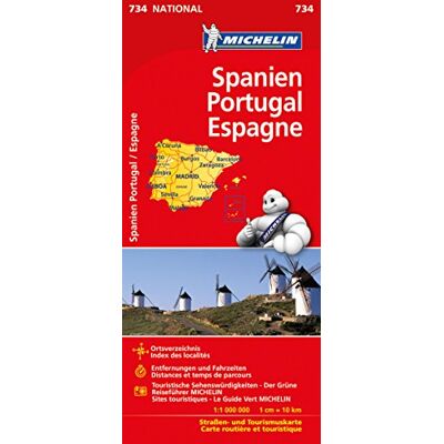Michelin Spanien / Portugal: Straßen- Und Tourismuskarte (Michelin Nationalkarte) - Publicité Michelin Spanien / Portugal: Straßen- Und Tourismuskarte (Michelin Nationalkarte) - Publicité