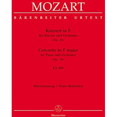 Wolfgang Amadeus Mozart Konzert Für Klavier Und Orchester Nr. 19 F-Dur Kv 459. Klavierauszug, Urtextausgabe - Publicité Wolfgang Amadeus Mozart Konzert Für Klavier Und Orchester Nr. 19 F-Dur Kv 459. Klavierauszug, Urtextausgabe - Publicité