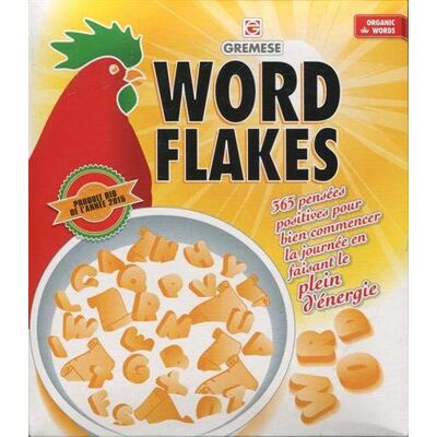 Gremese Word Flakes : 365 Pensées Positives Pour Bien Commencer La Journée En Faisant Le Plein D'Énergie : Organic Words - Publicité Gremese Word Flakes : 365 Pensées Positives Pour Bien Commencer La Journée En Faisant Le Plein D'Énergie : Organic Words - Publicité