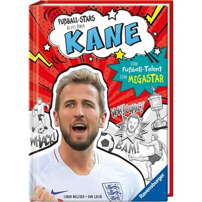 Simon Mugford Fußball-Stars - Alles Über Kane (Erstlesebuch Ab 7 Jahren), Fußball-Geschenke Für Jungs Und Mädchen: Vom Fußball-Talent Zum Megastar (Megastars) - Publicité Simon Mugford Fußball-Stars - Alles Über Kane (Erstlesebuch Ab 7 Jahren), Fußball-Geschenke Für Jungs Und Mädchen: Vom Fußball-Talent Zum Megastar (Megastars) - Publicité
