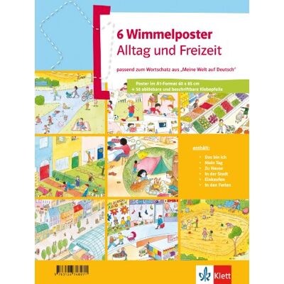 Collectif 6 Wimmelposter Alltag Und Freizeit: Passend Zum Wortschatz Aus Meine Welt Auf Deutsch - Publicité Collectif 6 Wimmelposter Alltag Und Freizeit: Passend Zum Wortschatz Aus Meine Welt Auf Deutsch - Publicité