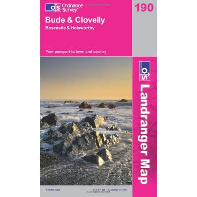 Ordnance Survey Bude & Clovelly, Boscastle & Holsworthy (Os Landranger Active Map) - Publicité Ordnance Survey Bude & Clovelly, Boscastle & Holsworthy (Os Landranger Active Map) - Publicité