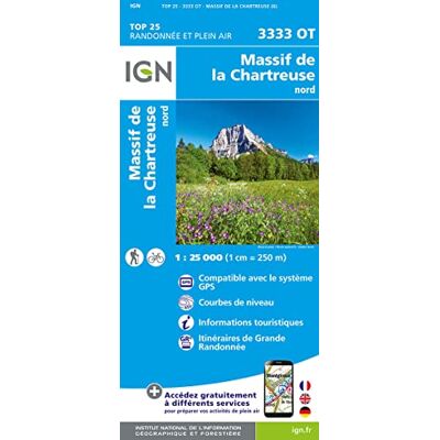 Massif De La Chartreuse Nord 1:25 000 - Publicité Massif De La Chartreuse Nord 1:25 000 - Publicité